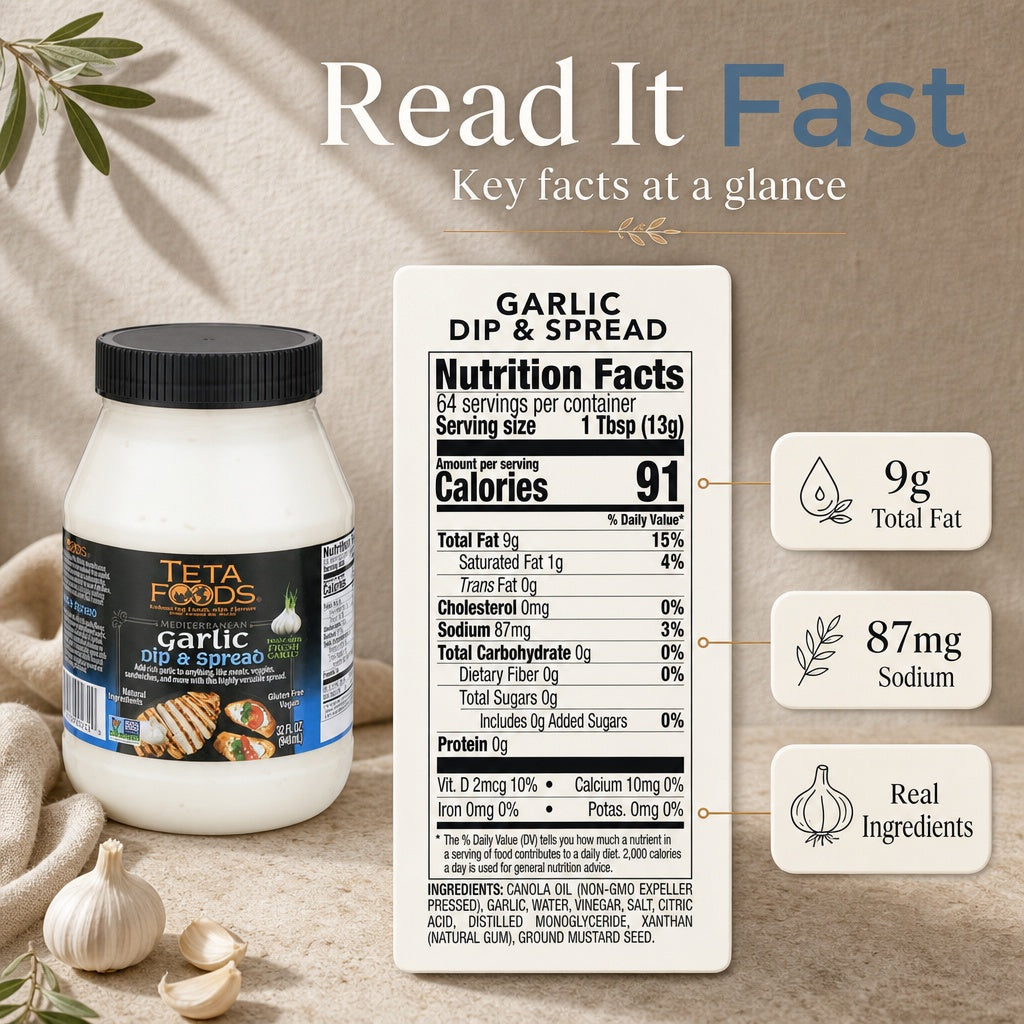Garlic Dip & Spread - Toum