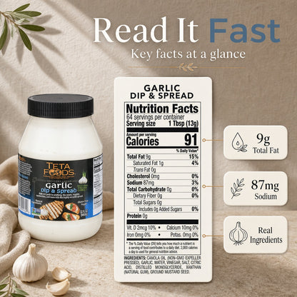 Garlic Dip & Spread - Toum